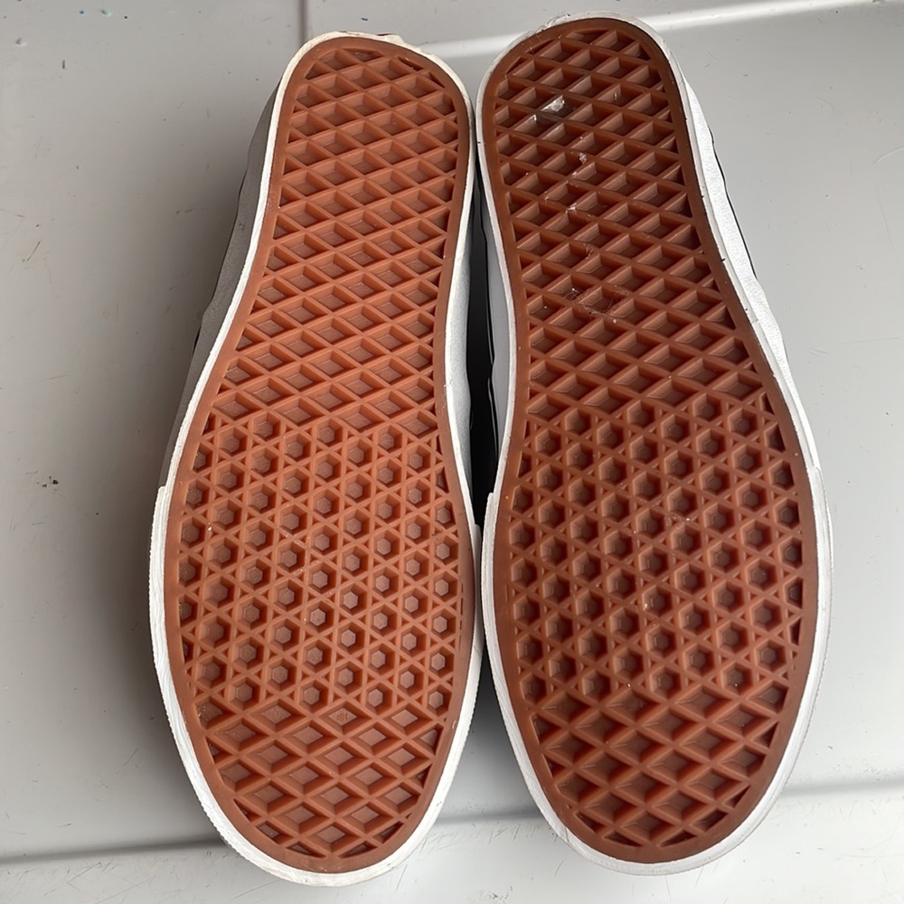 Vans Asher shoes slip on asphalt black suede Sherpa fur lined men size 7 1/2 7.5 - Picture 10 of 10